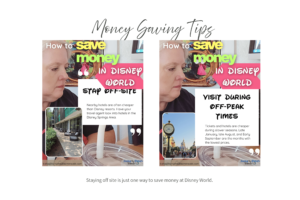 money saving ideas for disney world